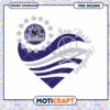 New York Yankees Heart Design PNG Instant Download