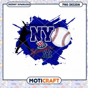 New York Yankees Baseball PNG Design Sports Fan Art