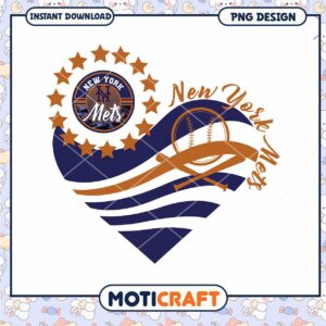 New York Mets Heart PNG