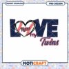 Minnesota Twins Love PNG Design 1 Minnesota Twins Love PNG Design