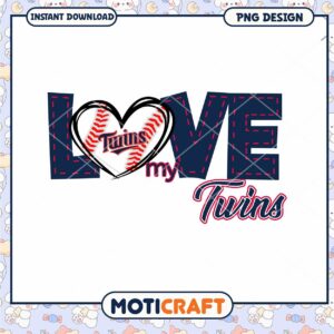 Minnesota Twins Love PNG Design