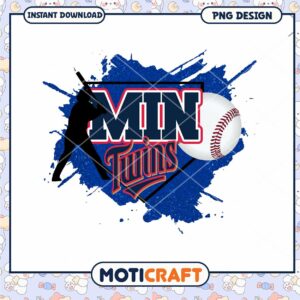 Minnesota Twins Baseball Sport PNG Design Downloadable Art