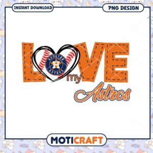 Houston Astros Love PNG Design