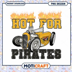 Hot for Pirates Vintage Car PNG Design Download