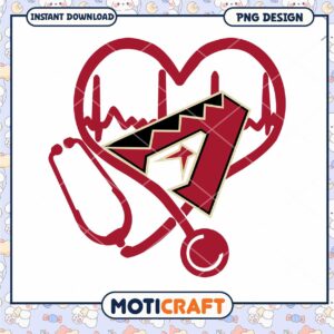 Healthcare Heartbeat Stethoscope PNG Digital Download