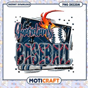 Guardians Baseball PNG Design