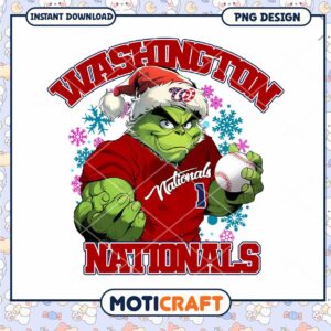 Grinch Nationals Christmas PNG