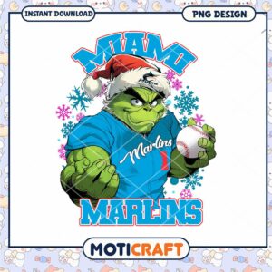 Grinch Miami Marlins PNG