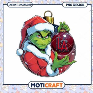 Grinch LA Angels Christmas PNG