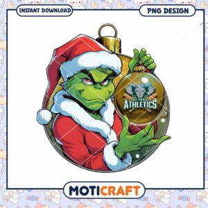 Grinch Las Vegas Athletics Ornament PNG