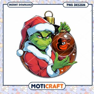 Grinch Holiday PNG Design for Christmas Decoration