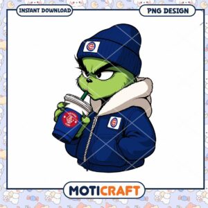 Grinch Cubs PNG Design