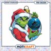 Grinch Christmas Ornament PNG Design Instant Download