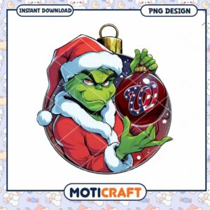 Grinch Christmas Ornament PNG Download Design Art