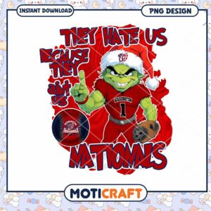 Grinch Baseball Design Washington Nationals PNG Download Grinch Baseball Design Washington Nationals PNG Download