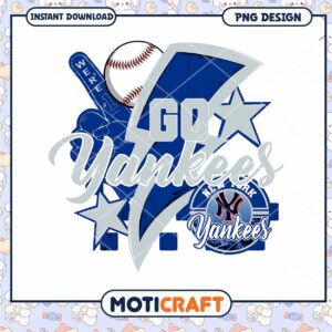 Go Yankees PNG Baseball Design