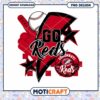 Go Reds Baseball PNG Design
