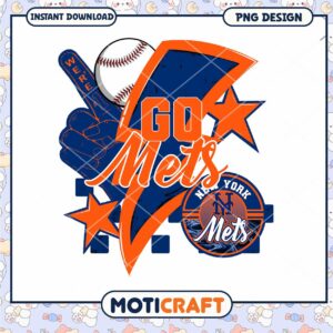 Go Mets PNG Baseball Design