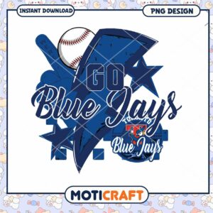 Go Blue Jays PNG Baseball Design