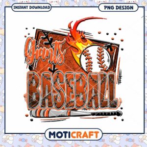 Giants Baseball PNG Design