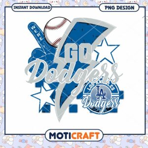 Dodgers PNG Design Instant Download