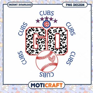 Cubs Go Cheer PNG Design for Baseball Fans Download