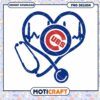 Cubs Heartbeat Stethoscope PNG Design Downloadable Art 2 Cubs Heartbeat Stethoscope PNG Design Downloadable Art