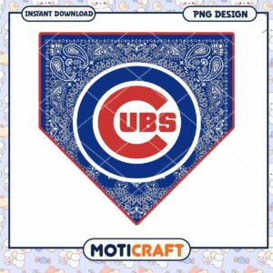 Cubs Bandana Baseball PNG Design
