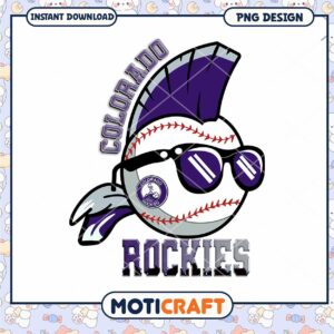 Cool Colorado Rockies Baseball PNG Design for Fans