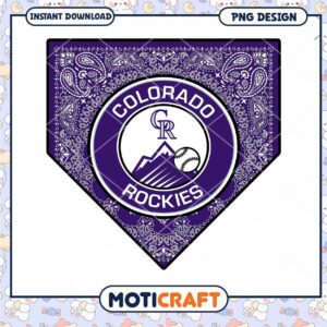 Colorado Rockies Bandana Style PNG Design Download