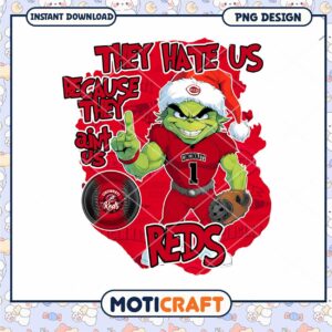 Cincinnati Reds They Hate Us Baseball Fan Art PNG Design