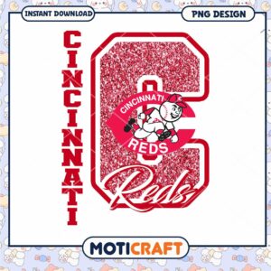 Cincinnati Reds Glitter PNG Design