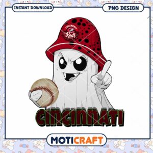 Cincinnati Reds Ghost PNG Design