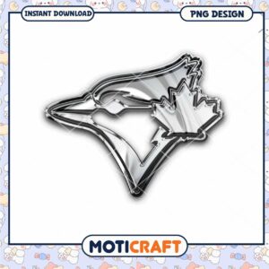 Chrome Blue Jays PNG Design