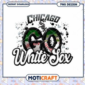 Chicago White Sox Go Baseball PNG Instant Download Design