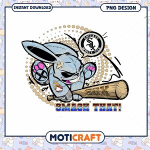 Chicago White Sox Cartoon Bunny Baseball PNG Design