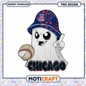 Chicago Cubs Ghost PNG Design