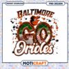 Baltimore Orioles Go Team Spirit PNG Design Download