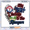 Texas Rangers Heart PNG Design 1 Texas Rangers Heart PNG Design