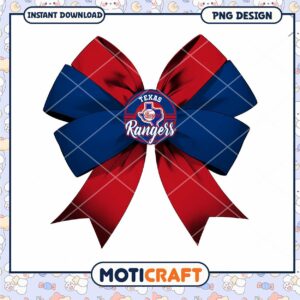 Texas Rangers Bow PNG Design