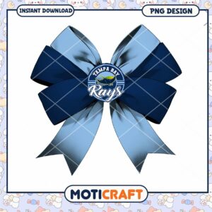 Tampa Bay Rays Bow Graphic PNG Instant Download Design
