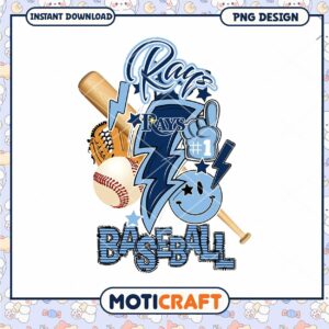 Tampa Bay Rays Baseball PNG Design