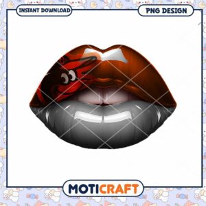 Stylish PNG Lip Art Instant Download for Designers