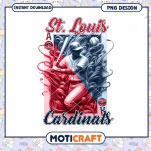 St Louis Cardinals Baseball Instant Download PNG Design