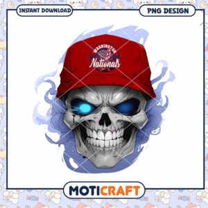 Skull Nationals Baseball PNG