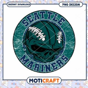 Seattle Mariners Skull PNG