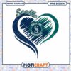 Seattle Mariners Heart Design PNG Instant Download Art