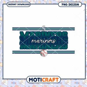 Seattle Mariners Baseball PNG Instant Download Design