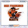 San Francisco Giants Cartoon Character PNG Design Download