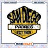 San Diego Padres Vintage Logo Instant Download PNG Design 1 San Diego Padres Vintage Logo Instant Download PNG Design